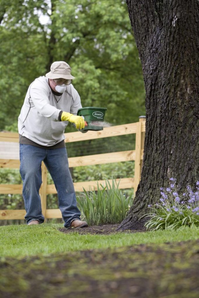 Wear protective gear such as gloves, knee pads, safety goggles, respirators, hearing protection